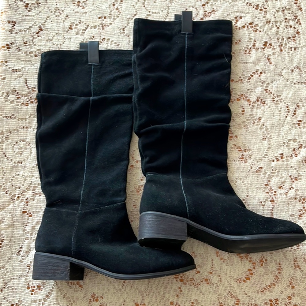 BP Nordstrom Black Traffic Boots Size 6M Genuine Leather Upper